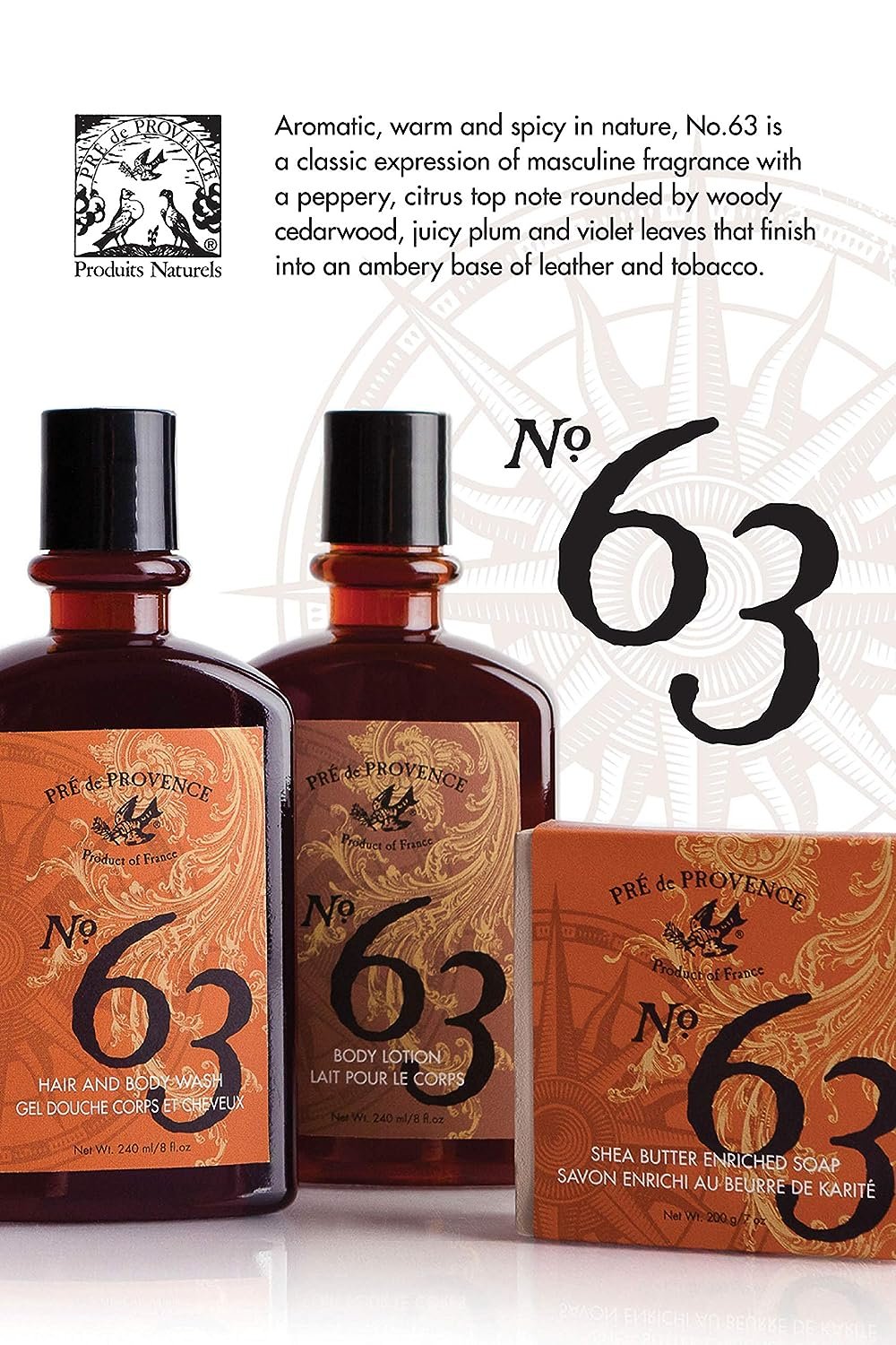 Pre de Provence No.63 Men's Collection, Lotion