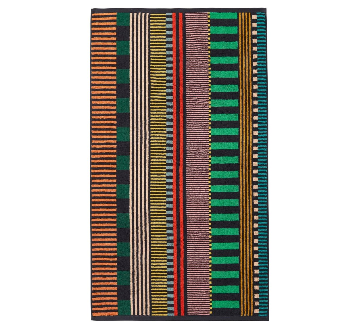 Donna Wilson Jacquard Stripe Towel | Multicolor | Made in Portugal
