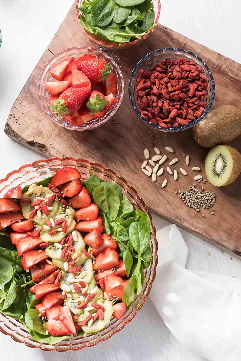 Guzzini, Tiffany Bowls Colors Set-6 Multicolor Ice-cream Fruit Dessert Serving