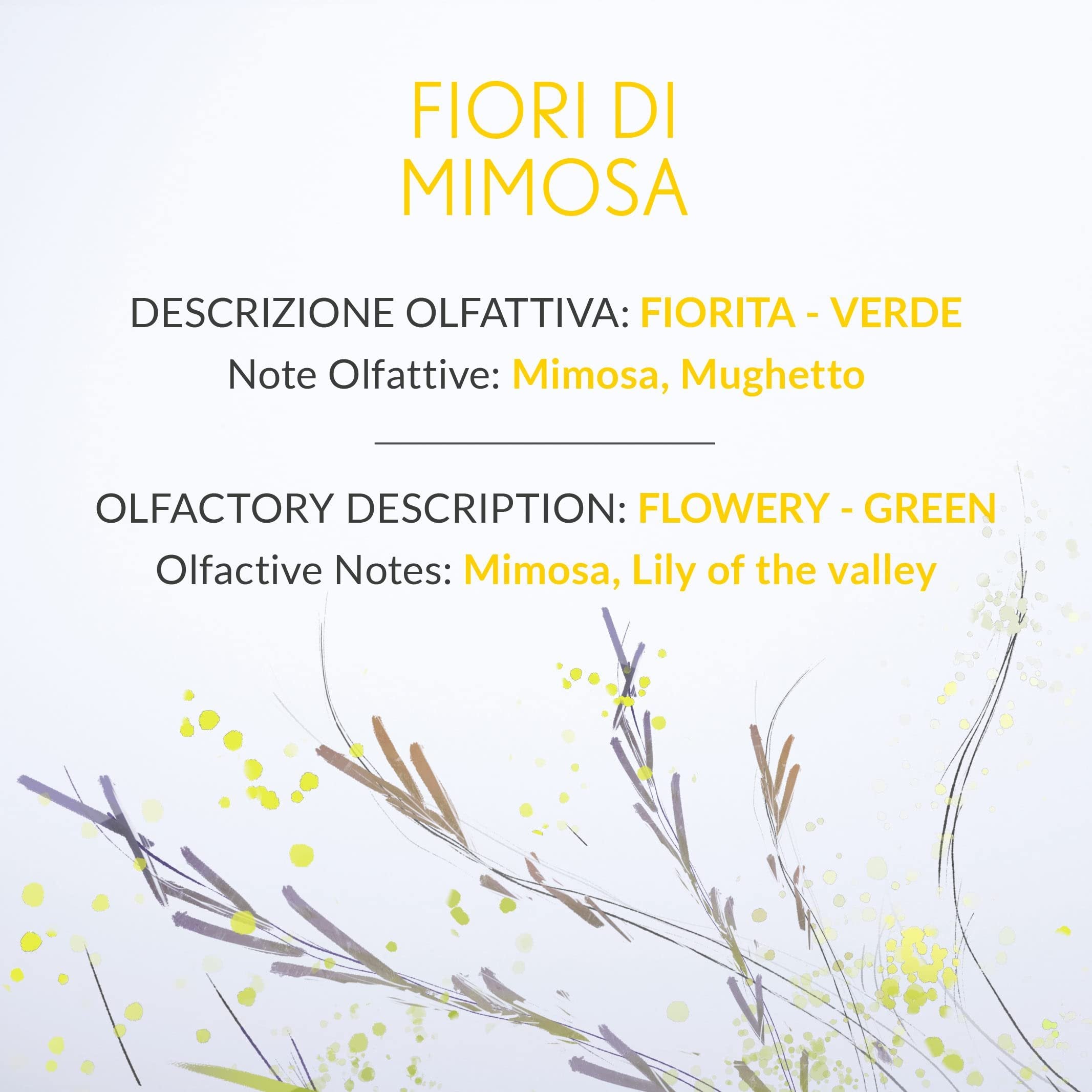 Erbario Toscano Mimosa Flowers Reed Diffuser Gift – Italian Luxury Aromatic Decor