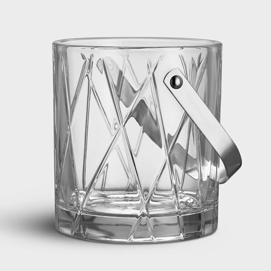 Orrefors City Ice Bucket in faceted crystal