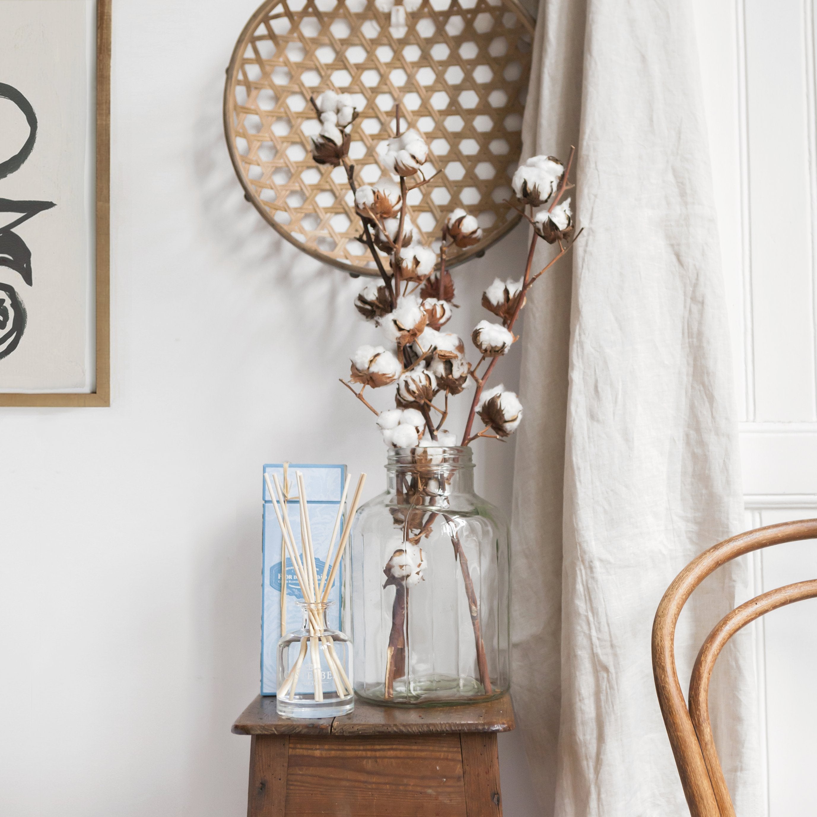 Castelbel Cotton Flower Alcohol-Free Diffuser Refill with Reeds