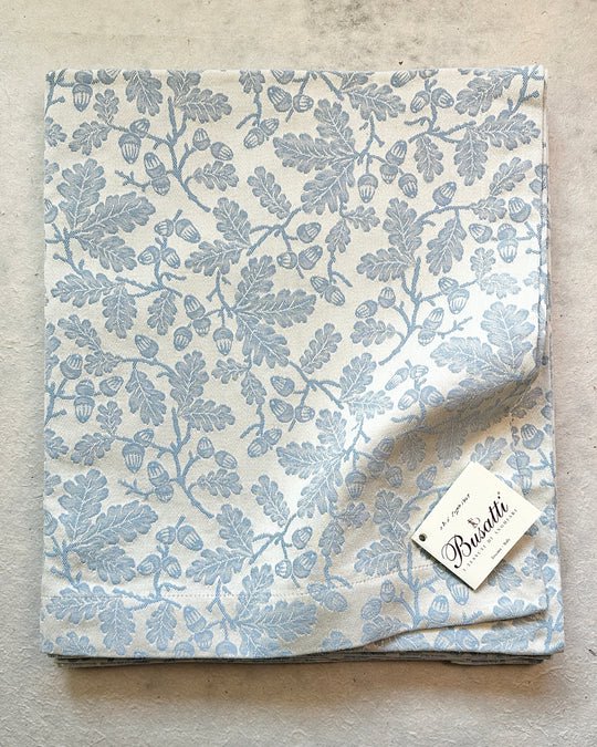 Italian Kitchen Dish Towel "Rovere Blue" (22"x26") Jacquard Woven 100% Cotton