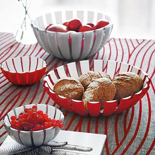 Guzzini Grace Medium Bowl White | 100% Recycled Plastic Reusable, BPA-Free | Cereal, Soup, Fruits - Mixing Bowl for Storage, Pantry & Kitchen 7.9" Diameter| White