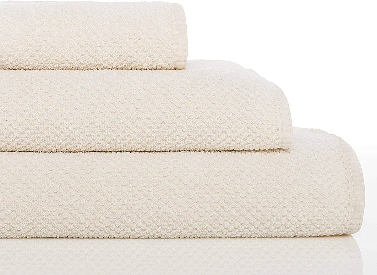 Graccioza Bee Waffle Towel Combed Cotton Collection | Natural