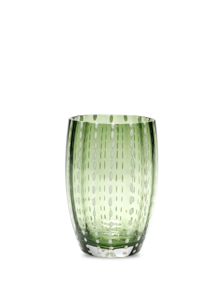 Zafferano Perle Glass Tumblers (10.8oz) | Set of 2