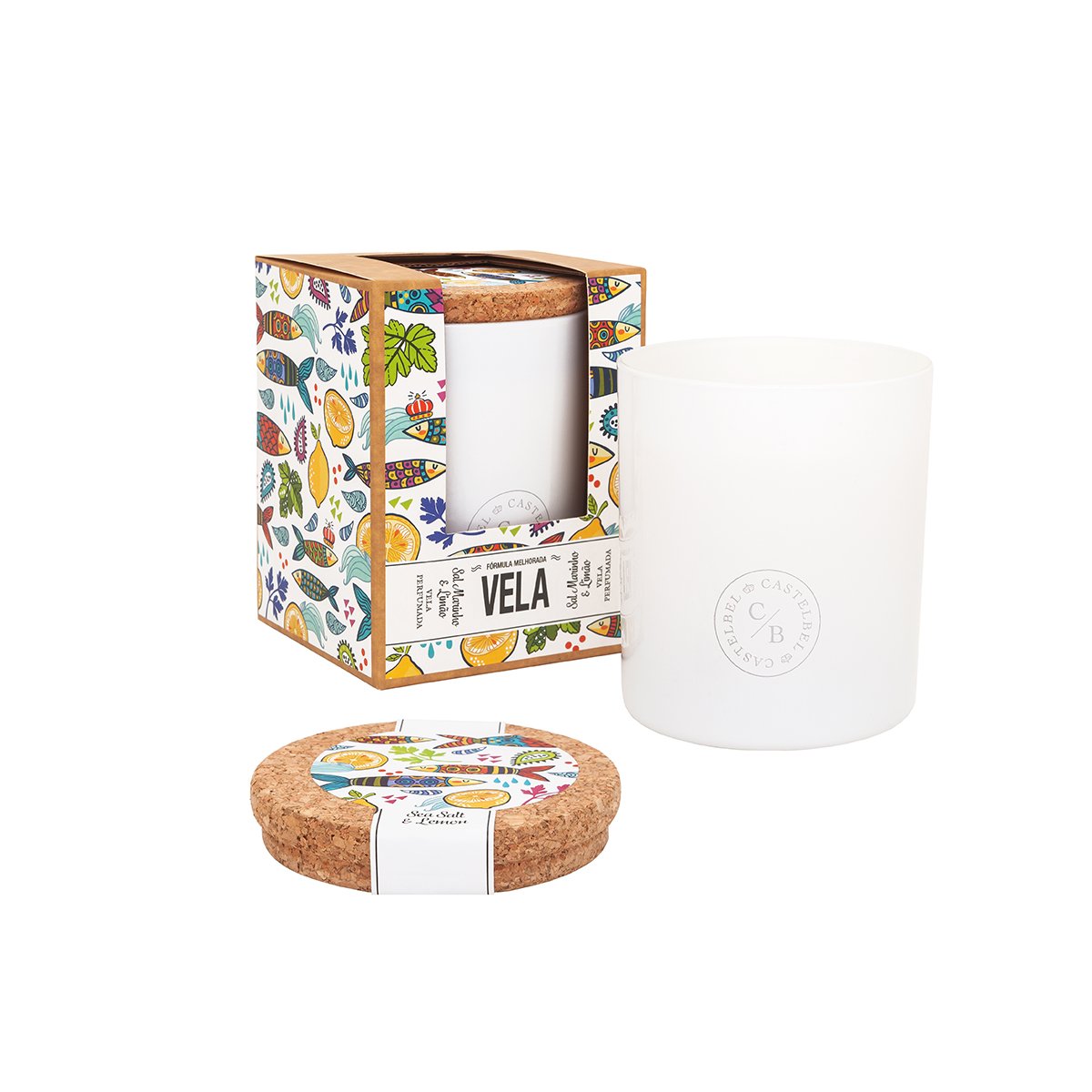 Castelbel Sardine Aromatic Candle 190g Citrus Fragrance