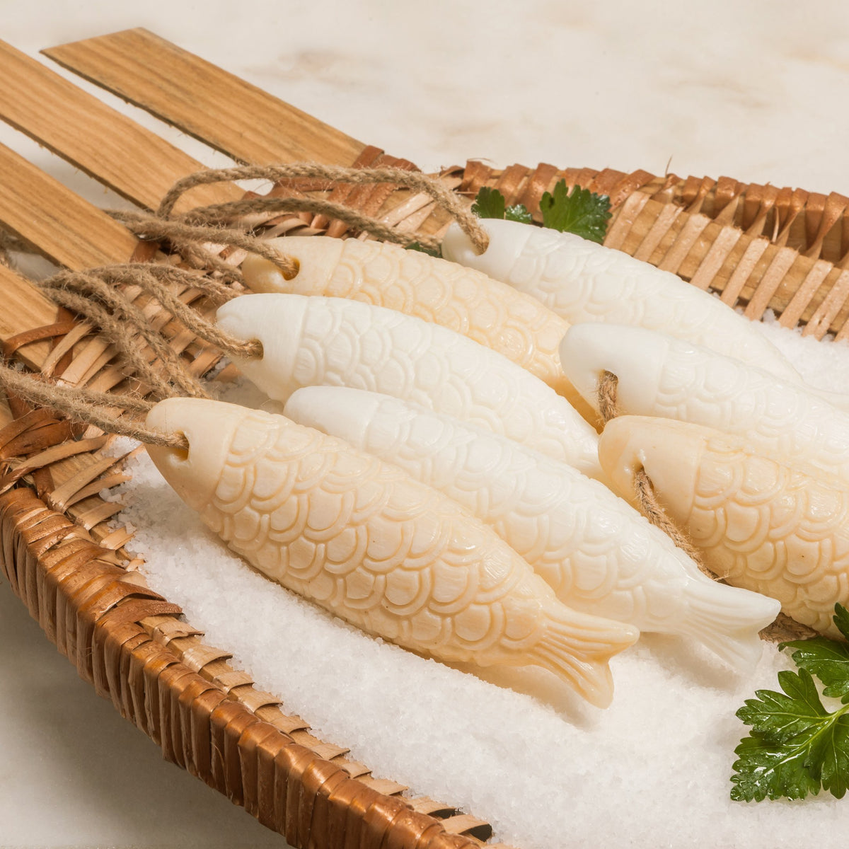 Castelbel Sardine Soap on a Rope | Orange & Rosemary | Kitchen Soap | 80g
