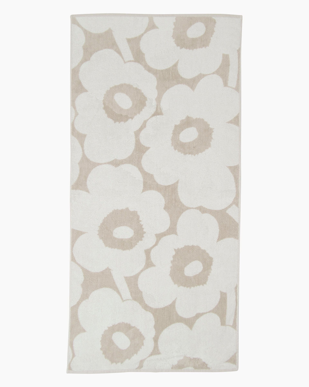 Marimekko Unikko Towel | Beige & White