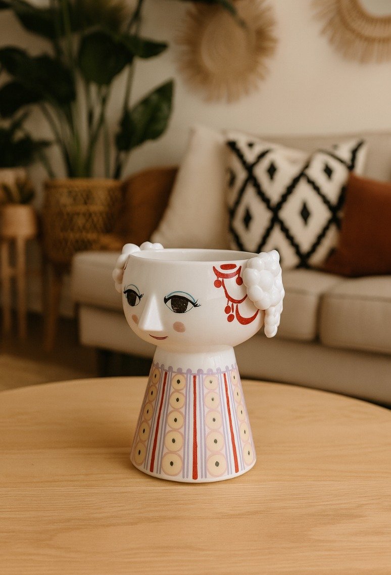 Bjørn Wiinblad Eva Candleholder Lavender Lila Porcelain