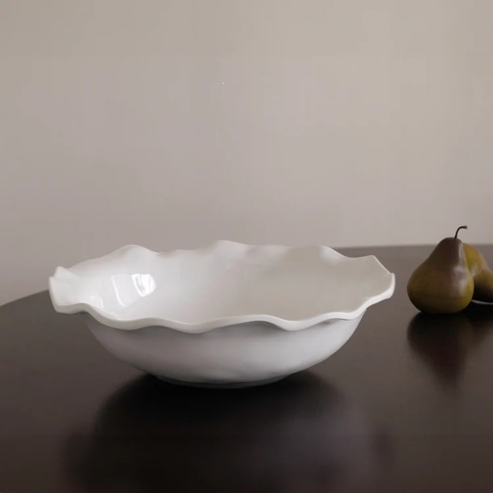 Beatriz Ball Havana Large Serving Bowl White Pasta Salad Bowl