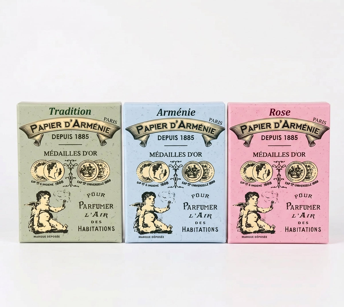 Papier d'Armenie Coffret Vintage Gift Set 6 Booklets Tradition Rose Armenie