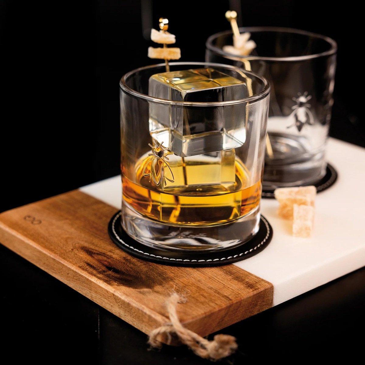 La Rochere Bee Whisky Glasses Set of 6 Iconic Glassware 10oz