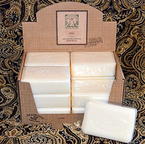 Case of 12 Pre de Provence Sweet Milk 250G Shea Butter Large Soap Bars