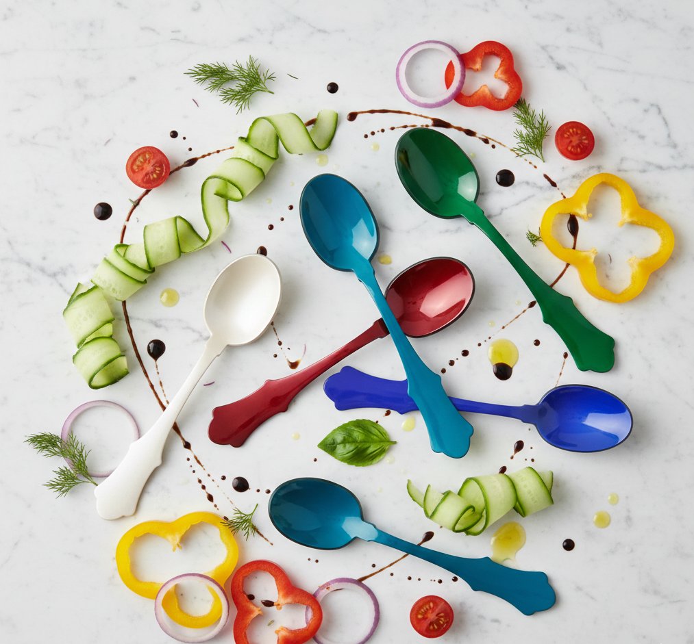 Honorine Serving Spoons Set Acrylic Sabre