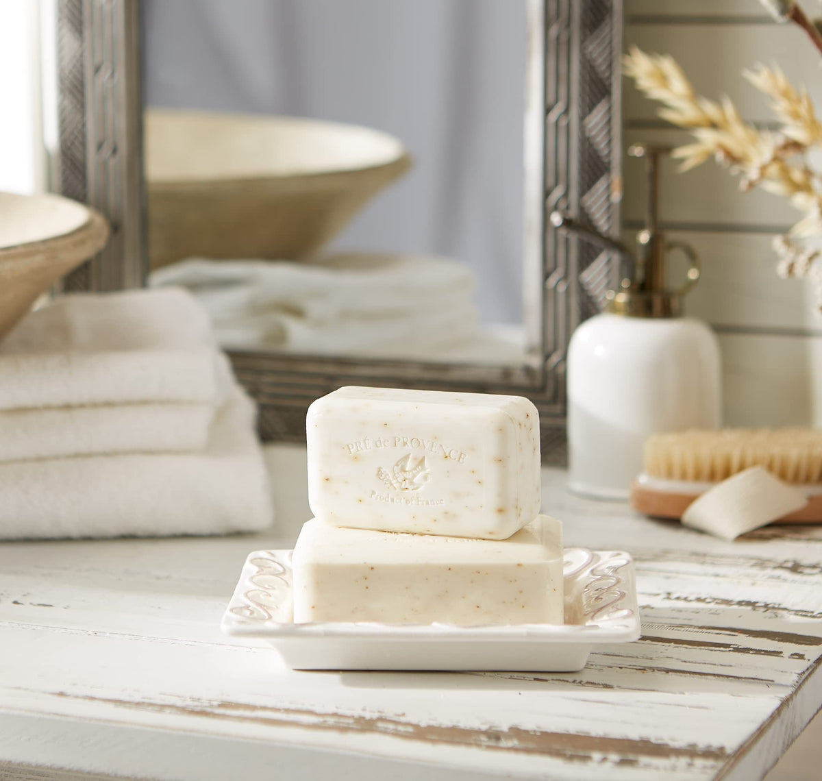 Pre de Provence 250g Soap Bar, Pack of 4 - White Gardenia