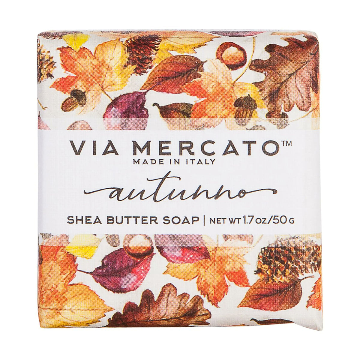 Via Mercato autumn four soap gift set pumpkin cider caramel styled as Christmas stocking stuffer gift