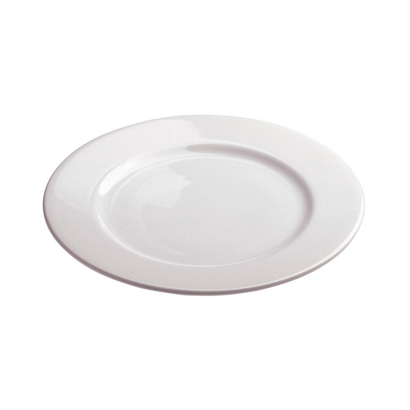 Revol Dinner Plate 10.75"  White Porcelain Less Essentiel French Classique Alaska Plate 6-Set