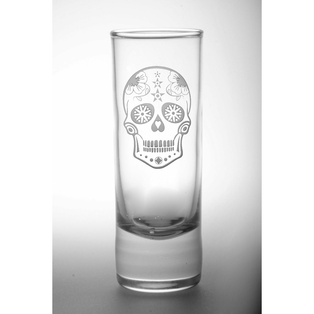 Cordial Shot Glasses Sugar Skull 4-Piece Set Party Celebration Shot Glasses Liquor Beverage Whiskey Home Entertainment 2.5oz - Home Decors Gifts online | Fragrance, Drinkware, Kitchenware & m