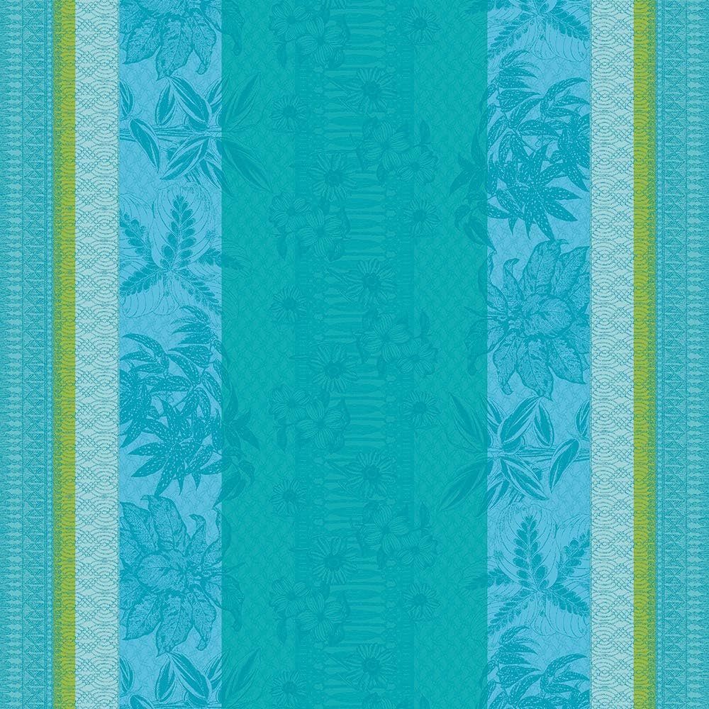 Garnier Thiebaut Mille Alocasias Rectangular Tablecloth Atoll | 61" x 102"