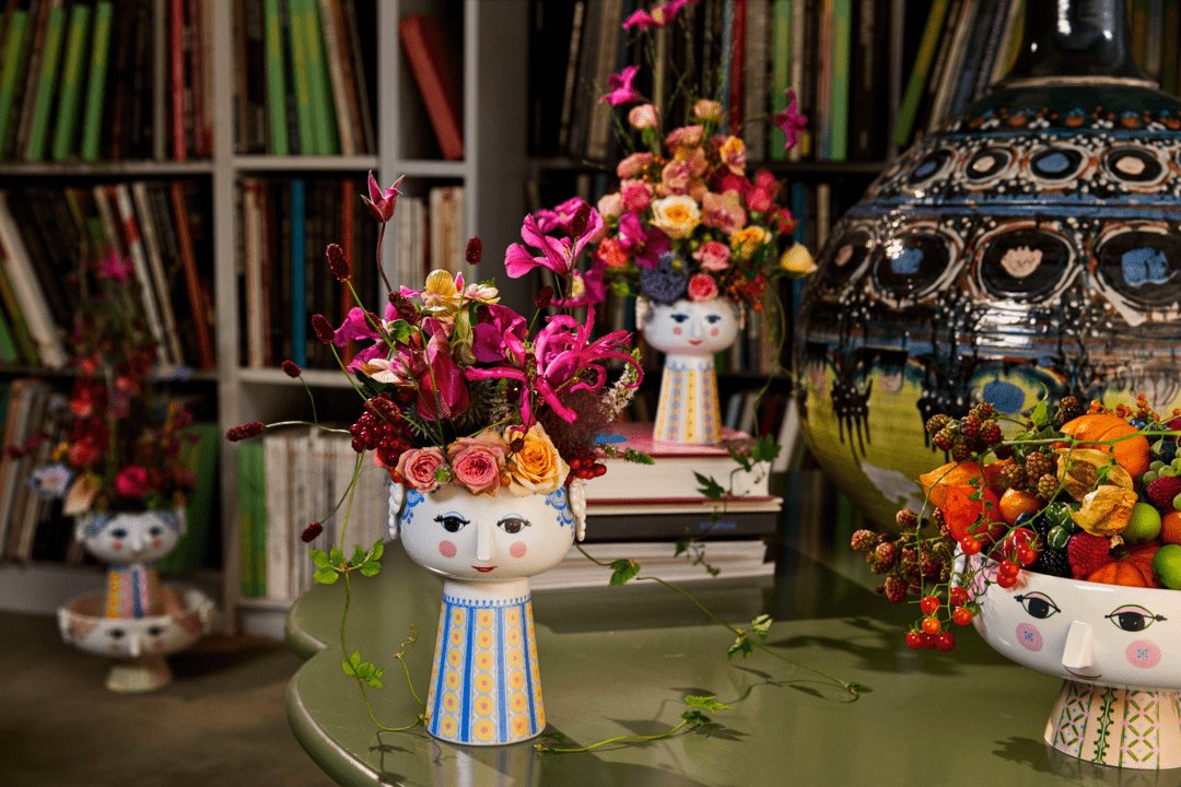 Eva Light Blue Vase by Bjørn Wiinblad Scandinavian Design