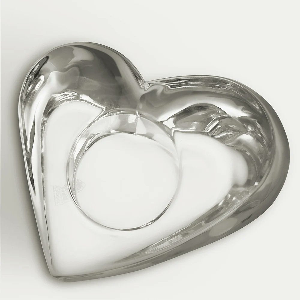 Orrefors Valentino Votive size reference, 4.21 inches wide