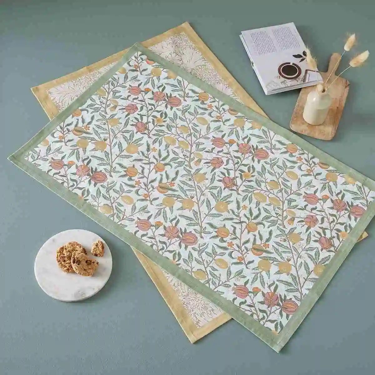 Morris & Co. Fruits & Marigold Tea Towel Set