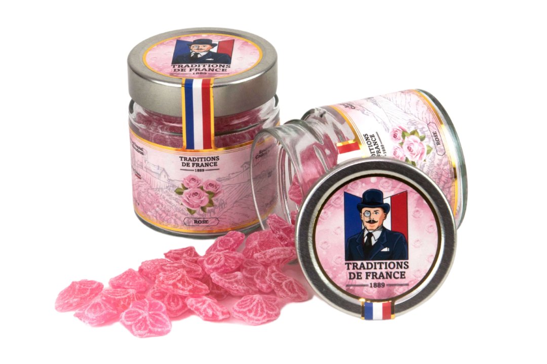 TRADITIONS DE FRANCE French Old Fashioned Hand Made Hard Candy in Gift Jars