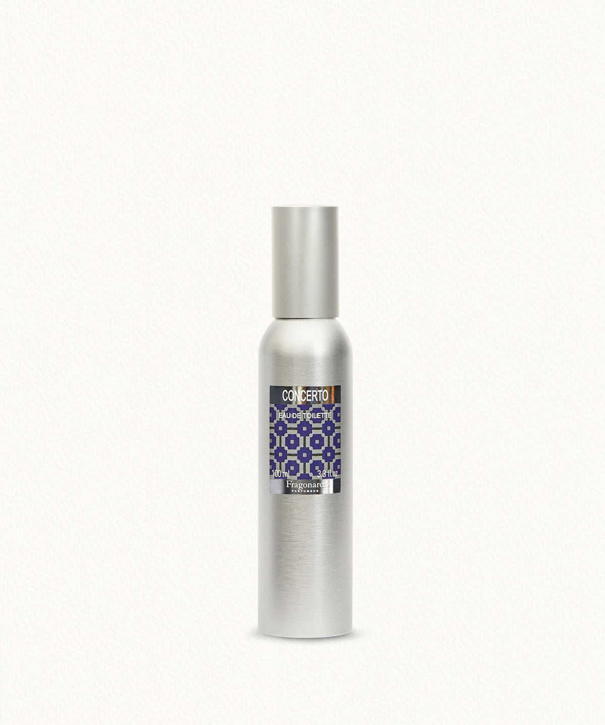Fragonard Concerto 100ml EDT aluminium bottle close-up Grasse France