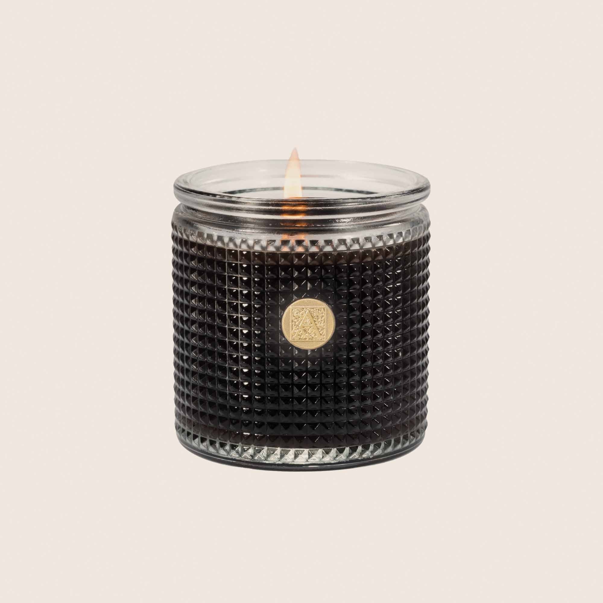 Aromatique The Smell of Espresso Textured Glass Candle Set