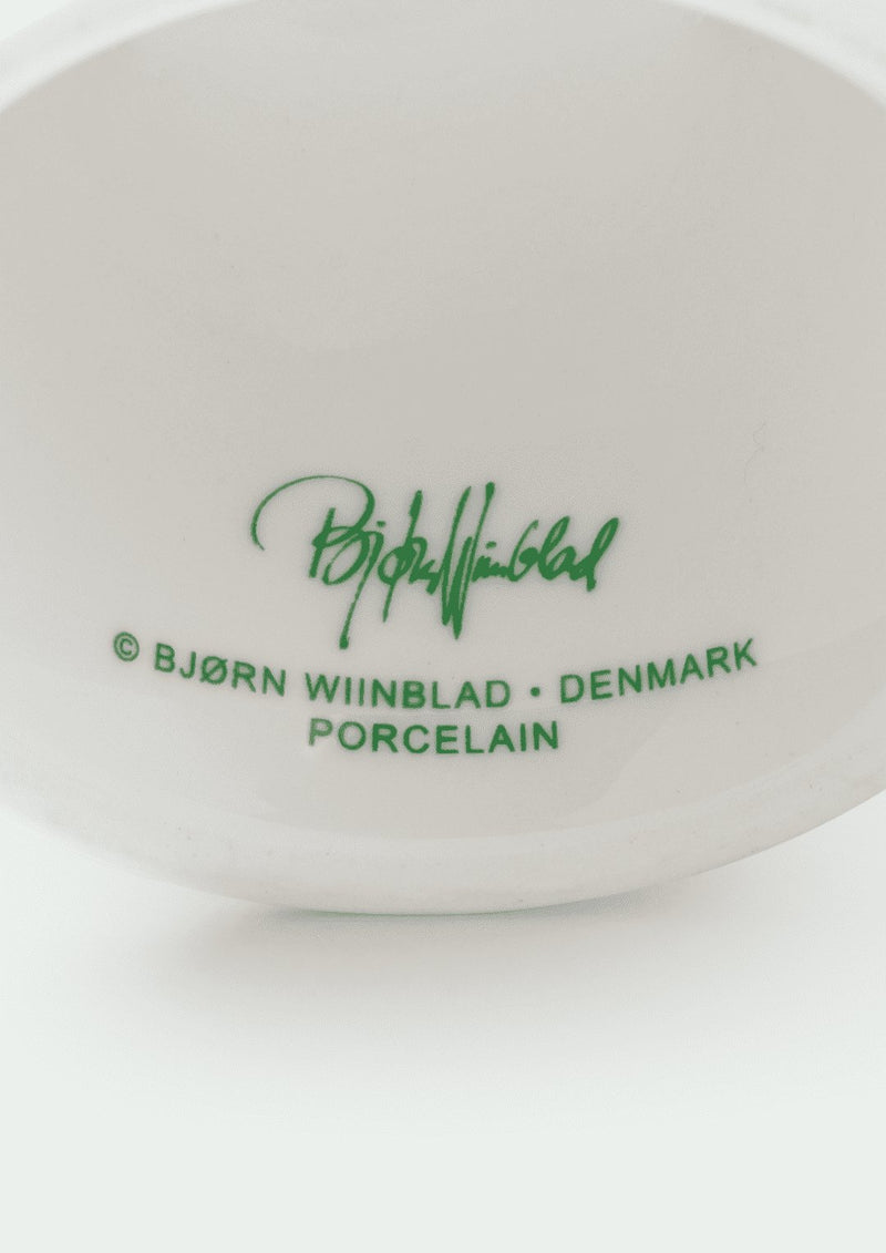 Bjørn Wiinblad Eva Flowerpot on Base Porcelain Vase | Yellow