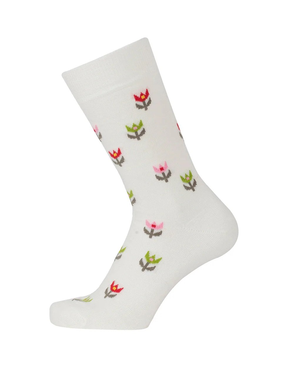 Bengt & Lotta Merino Wool Off-White Socks "Tulip" | Small