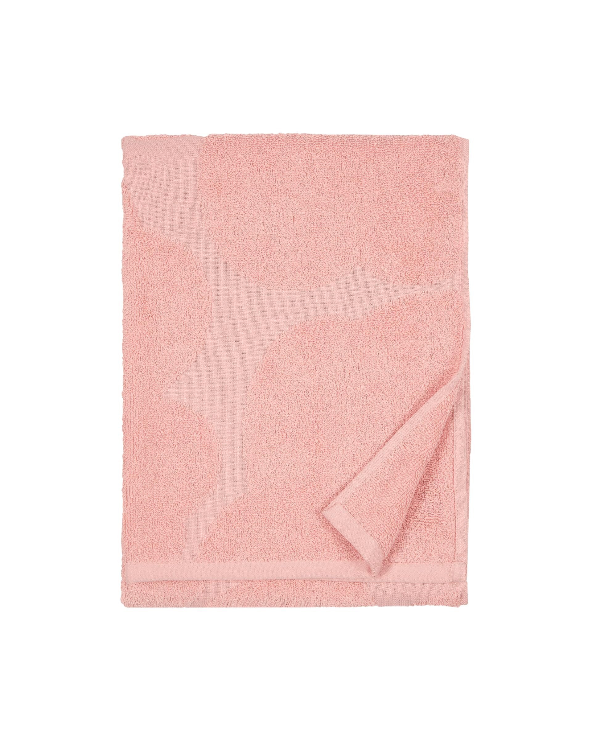 Marimekko Unikko Pink Poppy Designer Organic Cotton Towel
