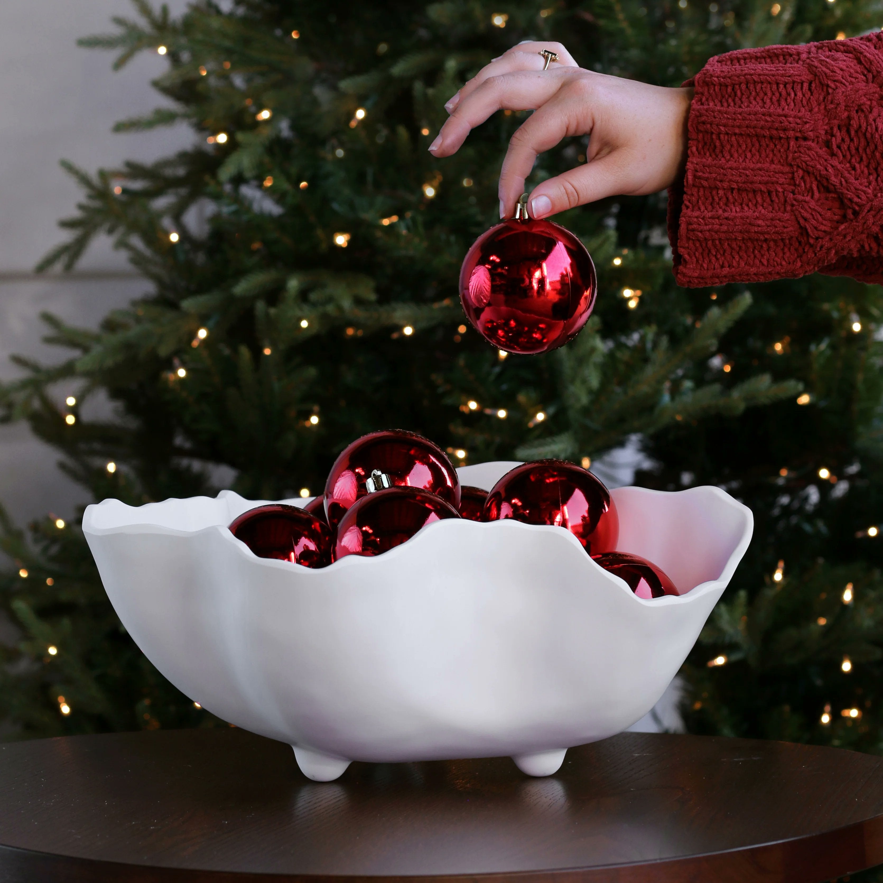 Beatriz Ball White Large Bowl Nube Melamine Serving Bowl