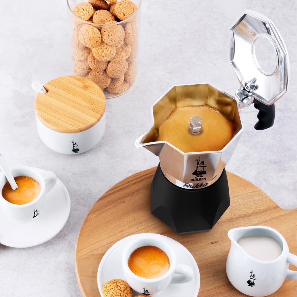 Bialetti Bricca 4-Cup Open-Fire Coffee Maker, Espresso Moka Express