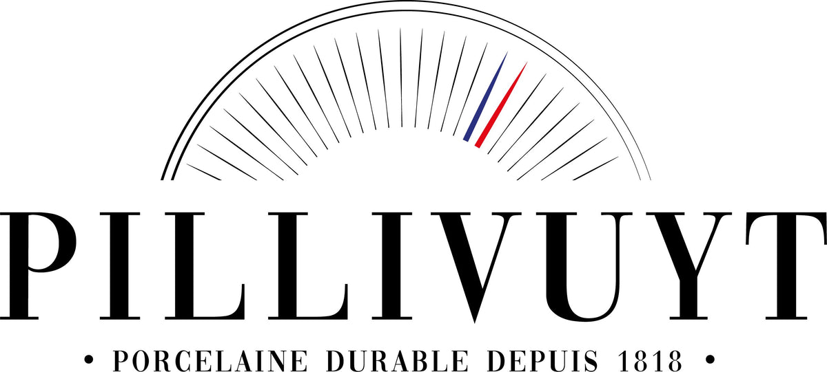 Pillivuyt Eventail Mug 4-Set Porcelain White (9oz each)