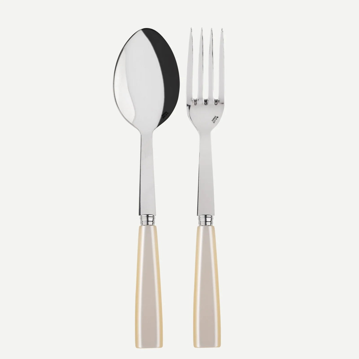 Sabre Paris - Icone Serving Set Pearl 2-Pieces Acrylic Handle and Stainless Steel