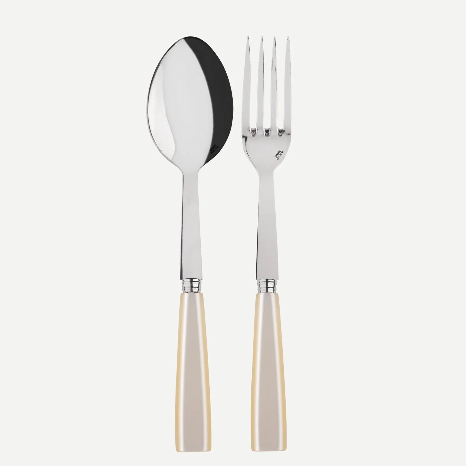 Sabre Paris - Icone Serving Set Pearl 2-Pieces Acrylic Handle and Stainless Steel