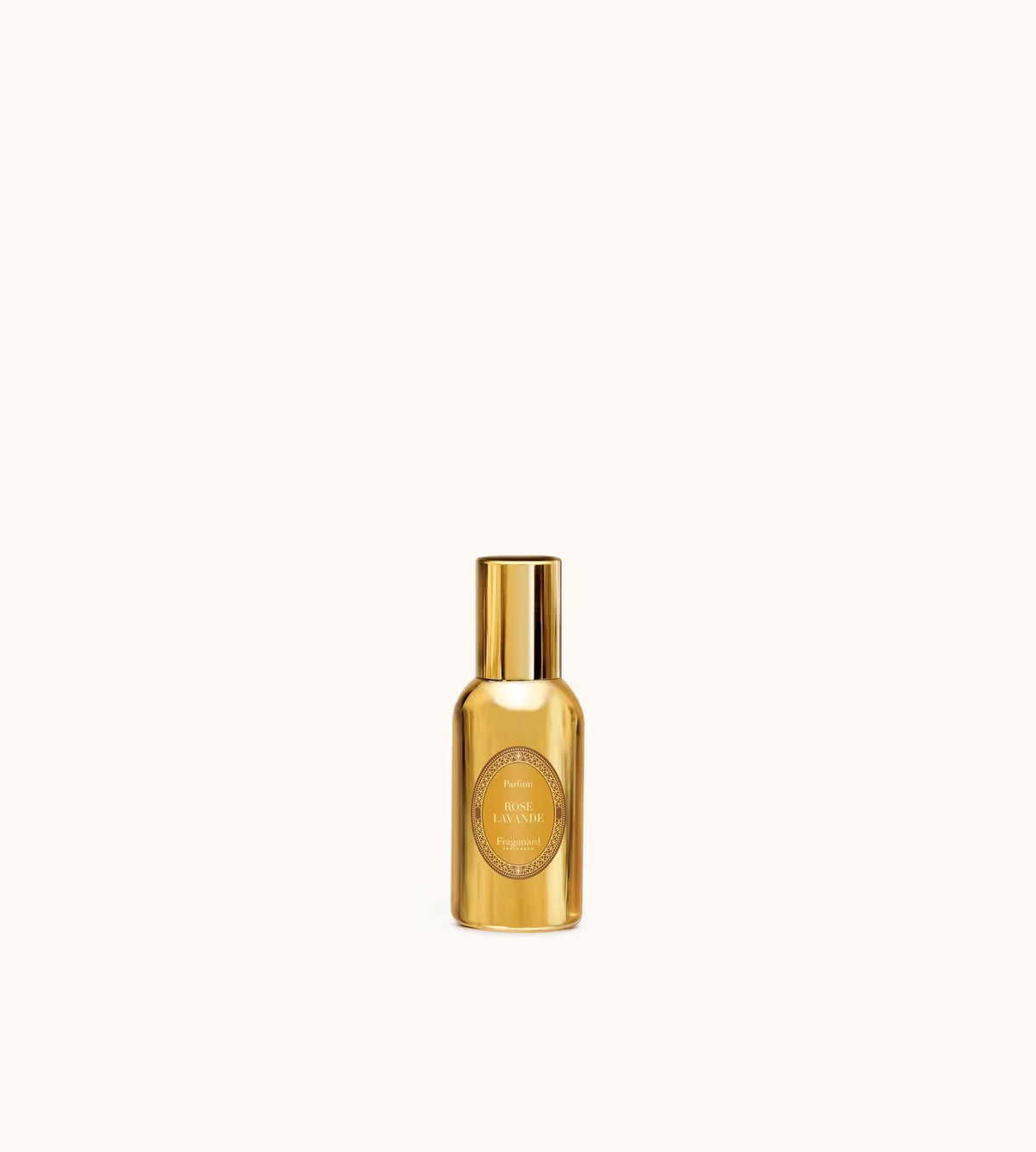 Fragonard Rose Lavande bottle, golden aluminum spray