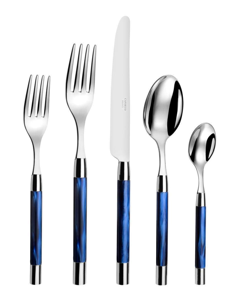 Capdeco Conty Blue 5 Piece Flatware Set