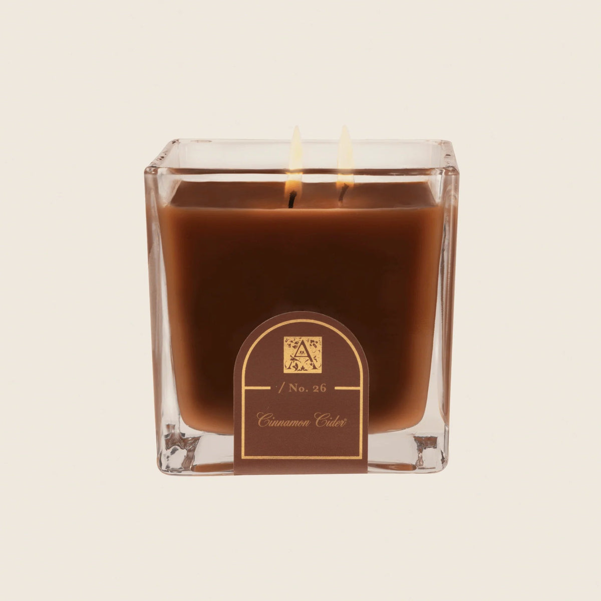 Glass Cube Scented Candle | Cinnamon Cider