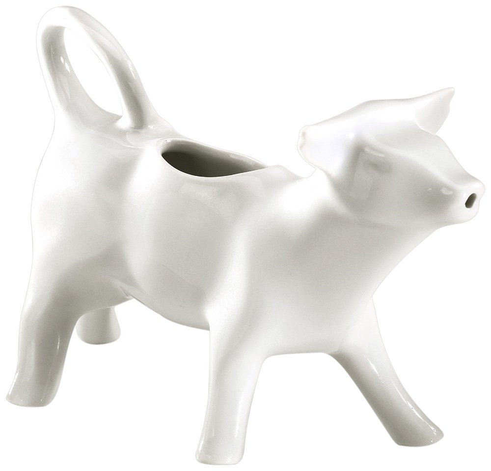 Pillivuyt Cow Creamer 4-Ounce White Porcelain