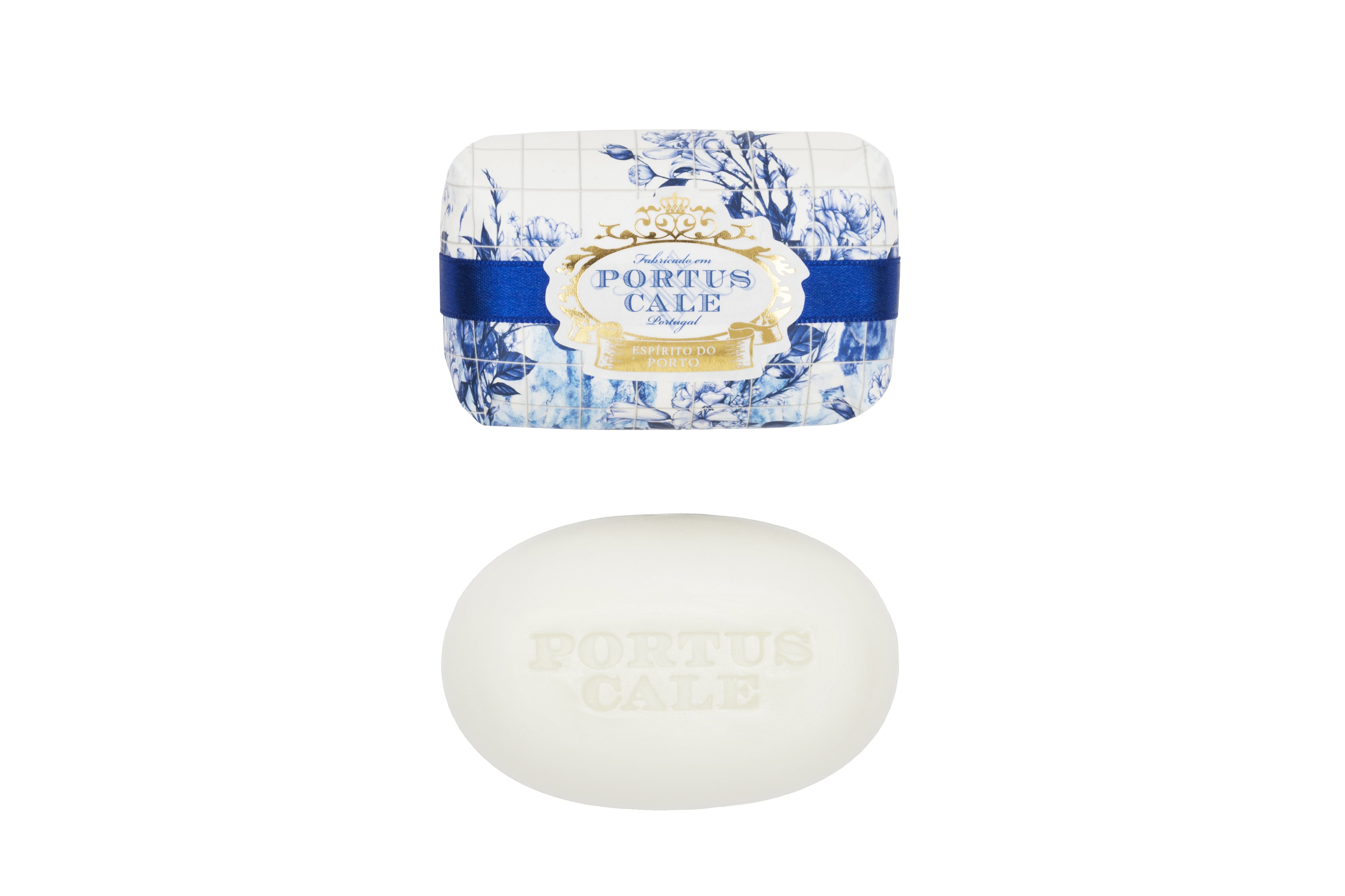 Portus Cale Gold & Blue Bar Soaps Gift Set of 3 | Pink Pepper & Jasmine