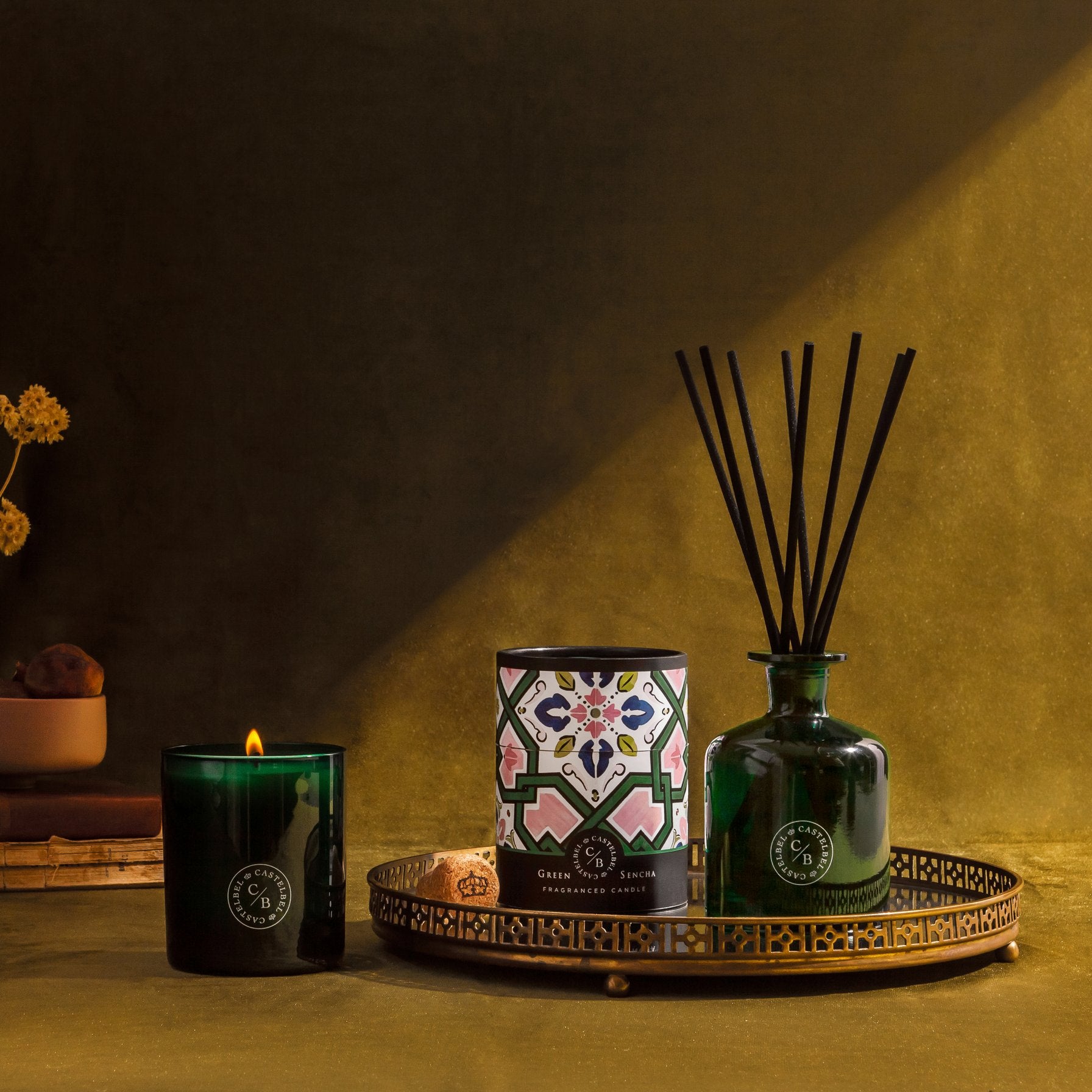 Castelbel Green Sencha Fragrance Diffuser with Natural Reeds
