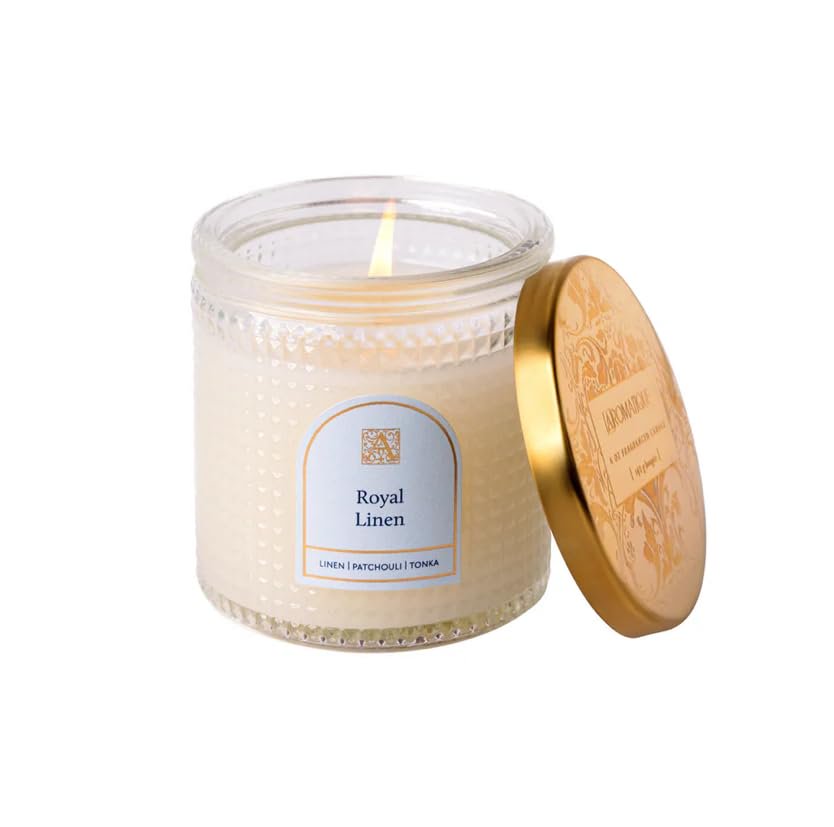 Aromatique, Textured, Elegant Candle 6-oz , Home Fragrance Candle for Relaxing atomosphere, Living Room & Bedroom