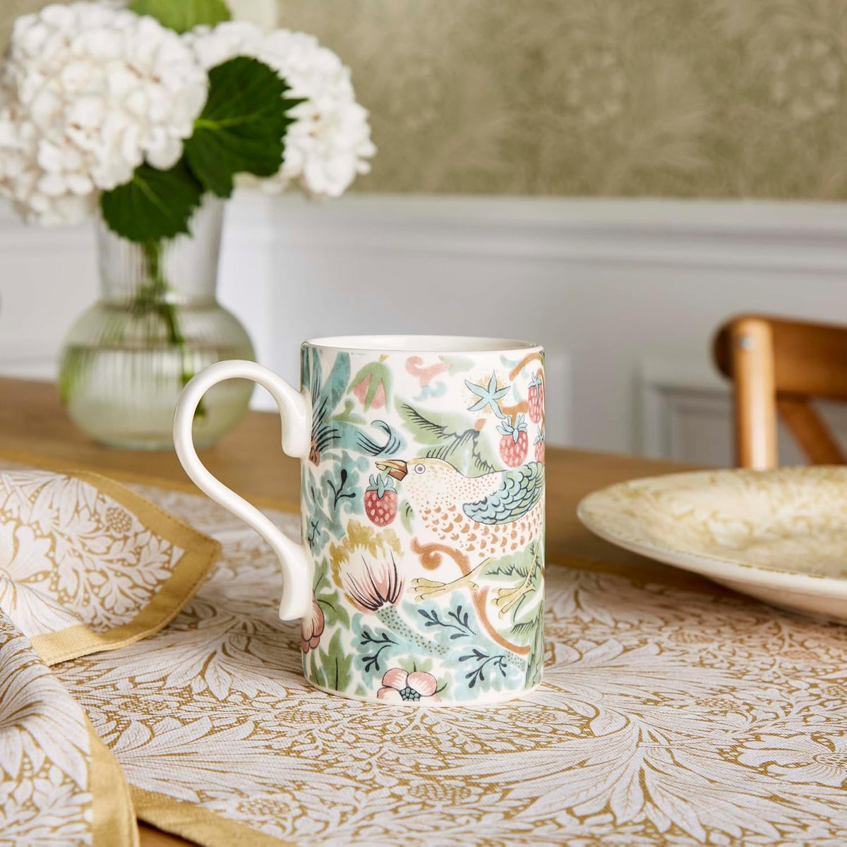 Spode Morris & Co 12 oz Mug, Strawberry Thief