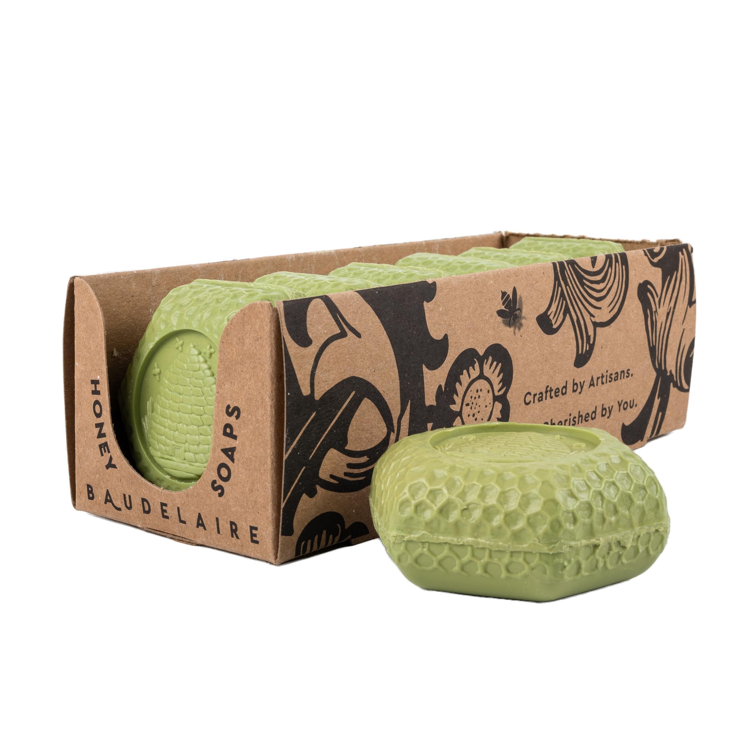 Baudelaire Moisturizing Honey Bar Soap Gift Set Set of 6