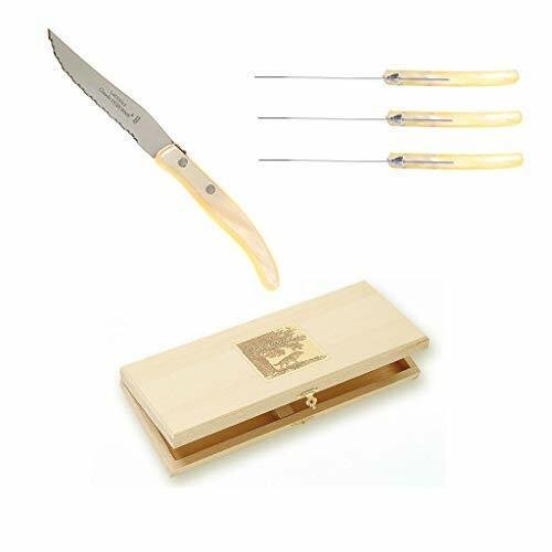 Claude Dozorme Berlingot Steak Knives | Set of 4 Pearl