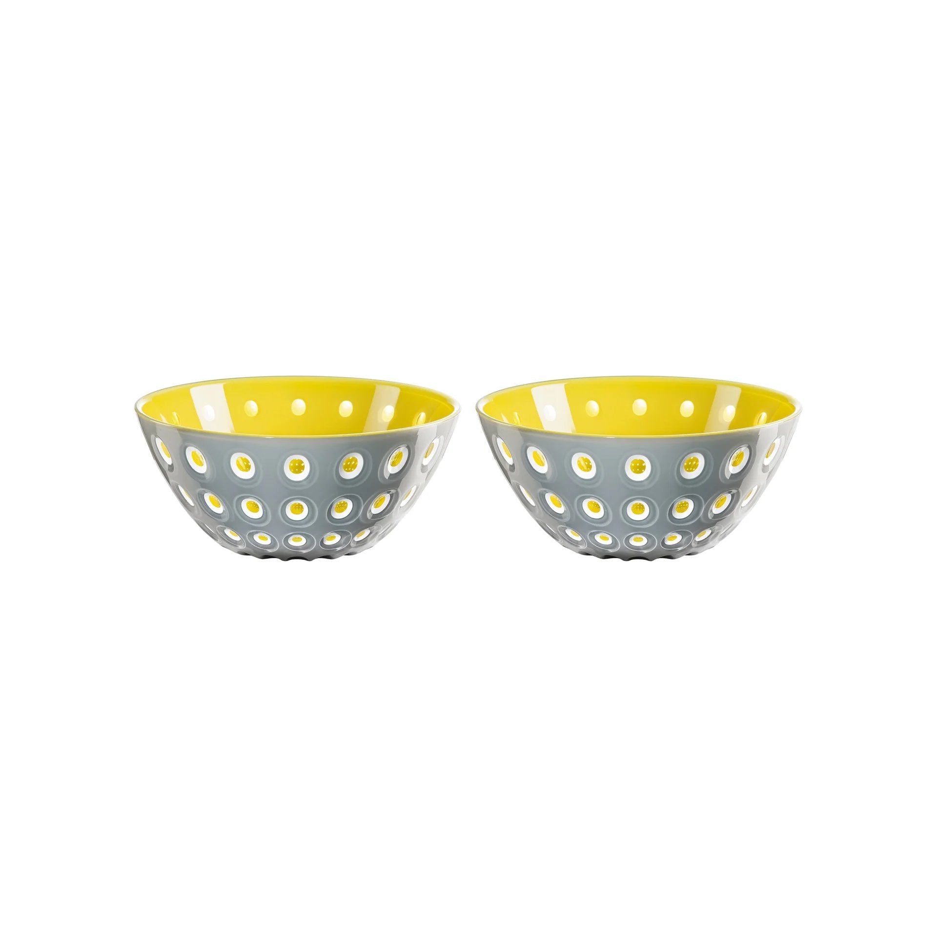 Le Murrine Small Serving Bowl | Gray & Yellow | Set of 2