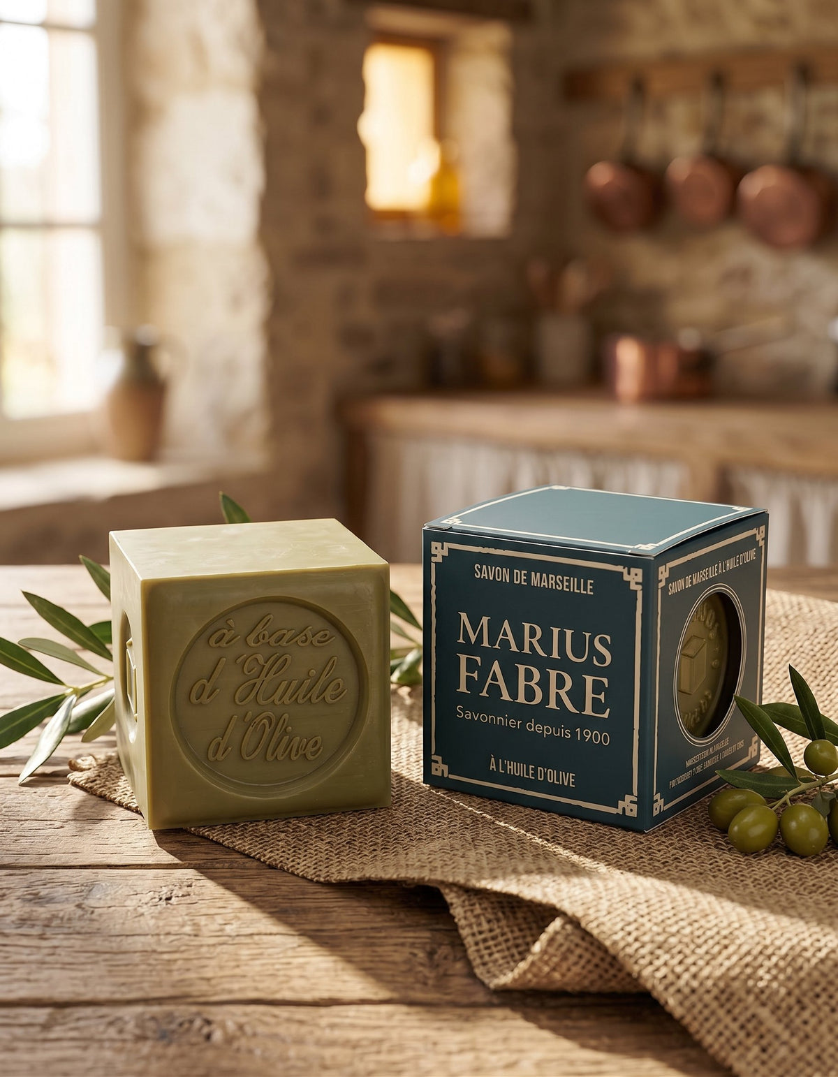 Marius Fabre Marseille Soap, 100% vegetable oil